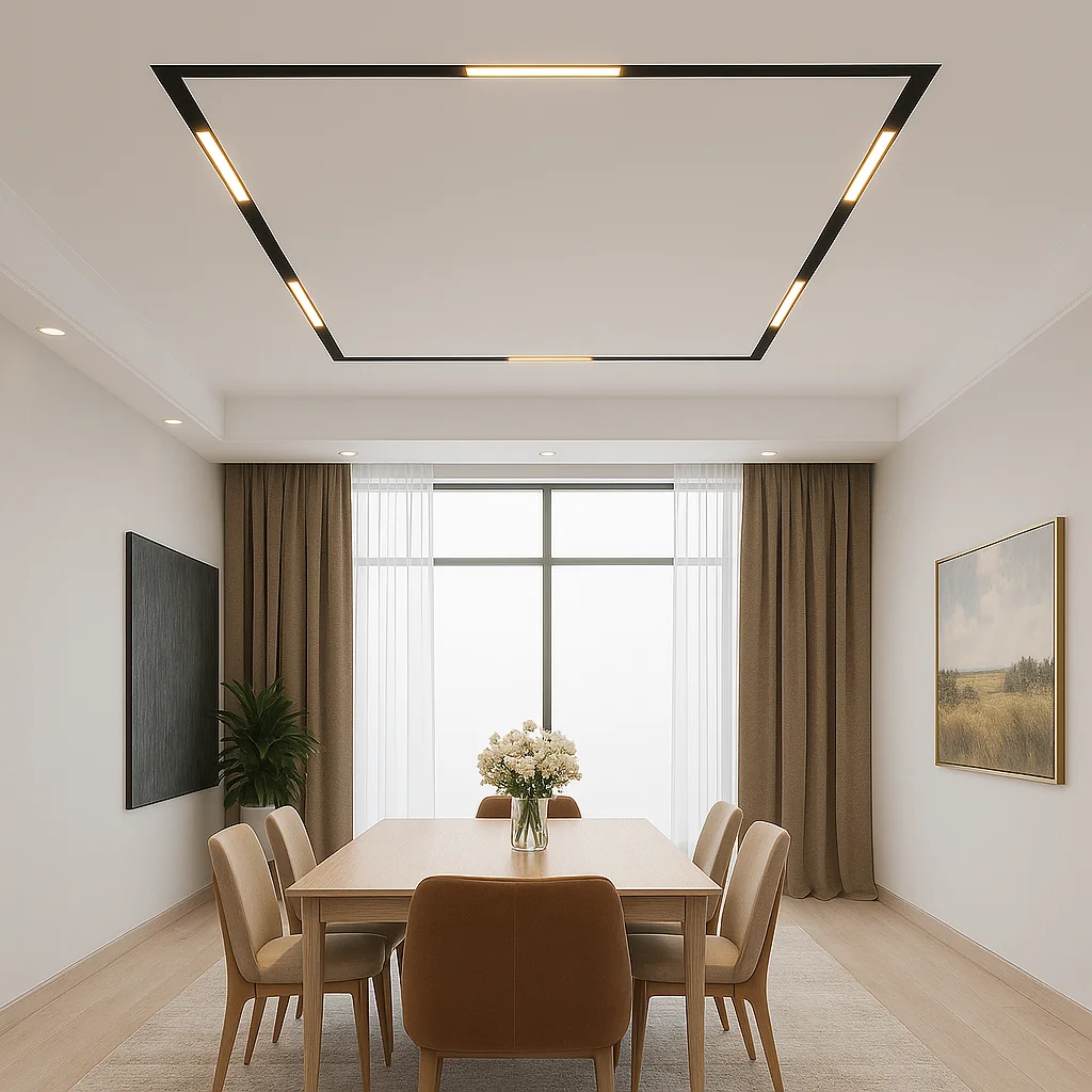 Vito Готов Комплект Магнитно-Релсово осветление Повърхностен монтаж Правоъгълен 48V 3x2м 8000lm 3000К черно