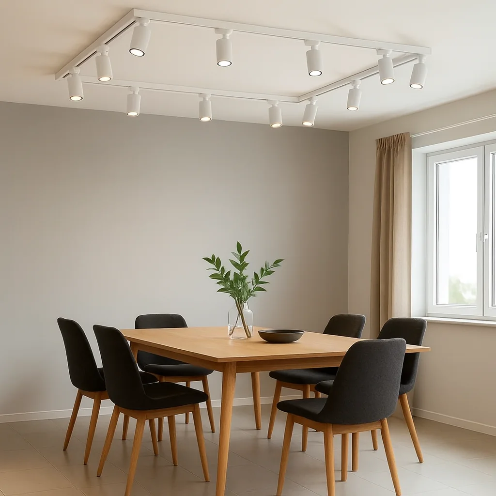 Vito Готов комплект за Релсово осветление на 220V - 2x2м Квадрат 11400lm 4000К бяло