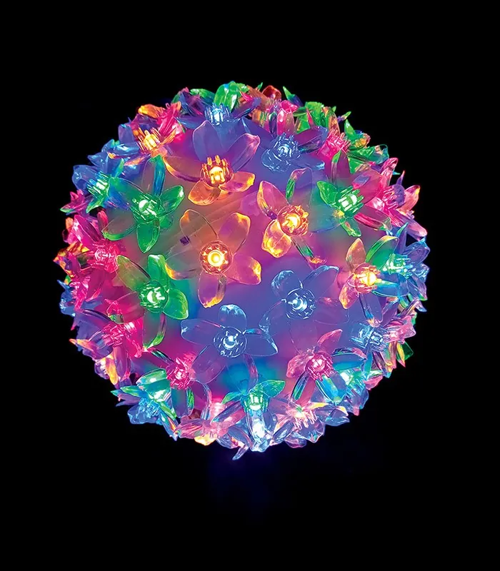 Vito 5620740 CHRISTMAS LIGHTING NATALE-18 CHERRY BALL 200LED MC 20CM 4.5V IP44 TRANSPARENT