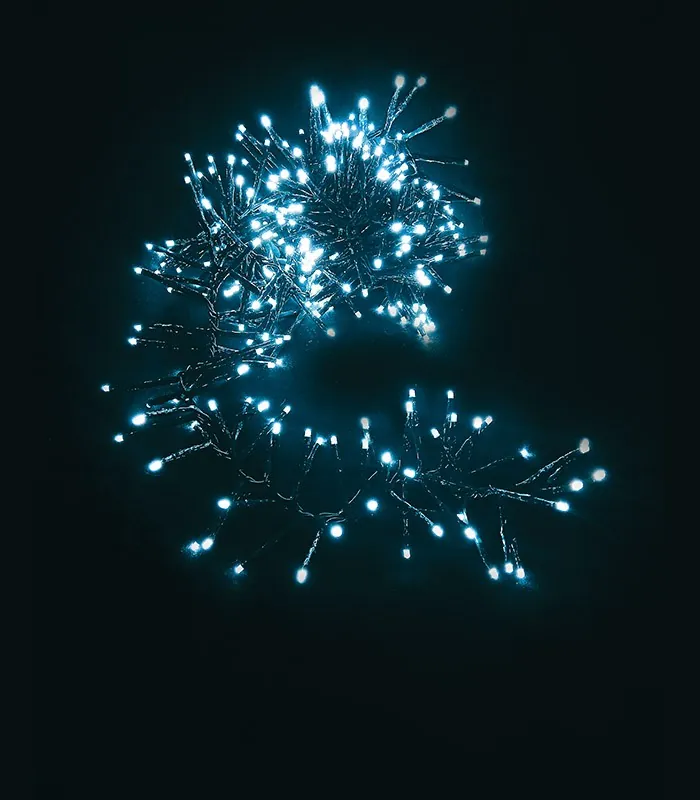 Vito 5620625 CHRISTMAS LIGHTING NATALE-9 CLUSTER 384LED 6400K 3M 36V IP44 GREEN 3xCONNECTABLE