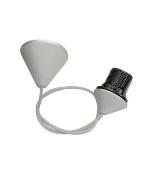 Vito 7300205 E27 LAMPHOLDER WITH CABLE, ROSETE & TERMINAL GRAY