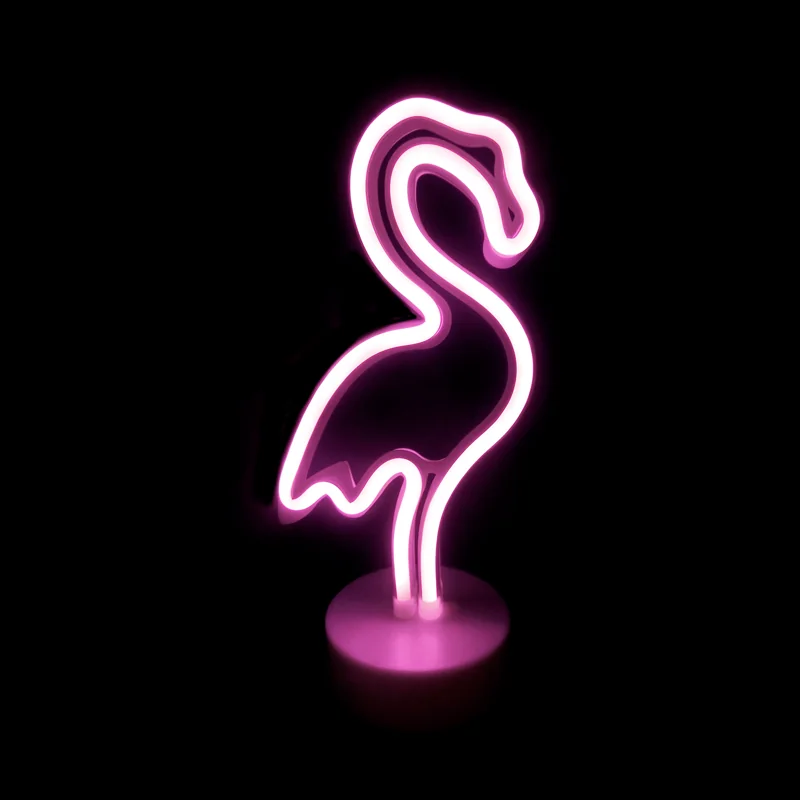 ACA Lighting X04497314 FLAMINGO – 49 неонови LED бат. (3×AA) USB розово IP20 16×10×28.5см