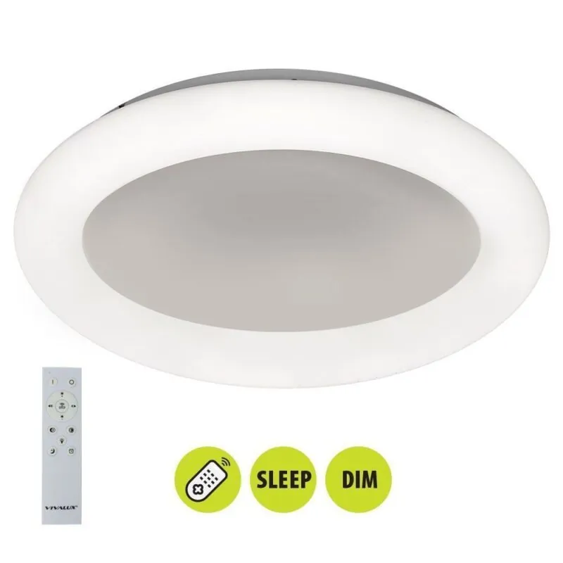 Vivalux VIV005172 Мултифункционална LED плафониера с дистанционно CHELSEA LED 45W CCT 3000-6000K
