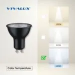 Vivalux VIV005063 LED лампа NERO LED JDR 7W 560lm GU10∙ 6400K