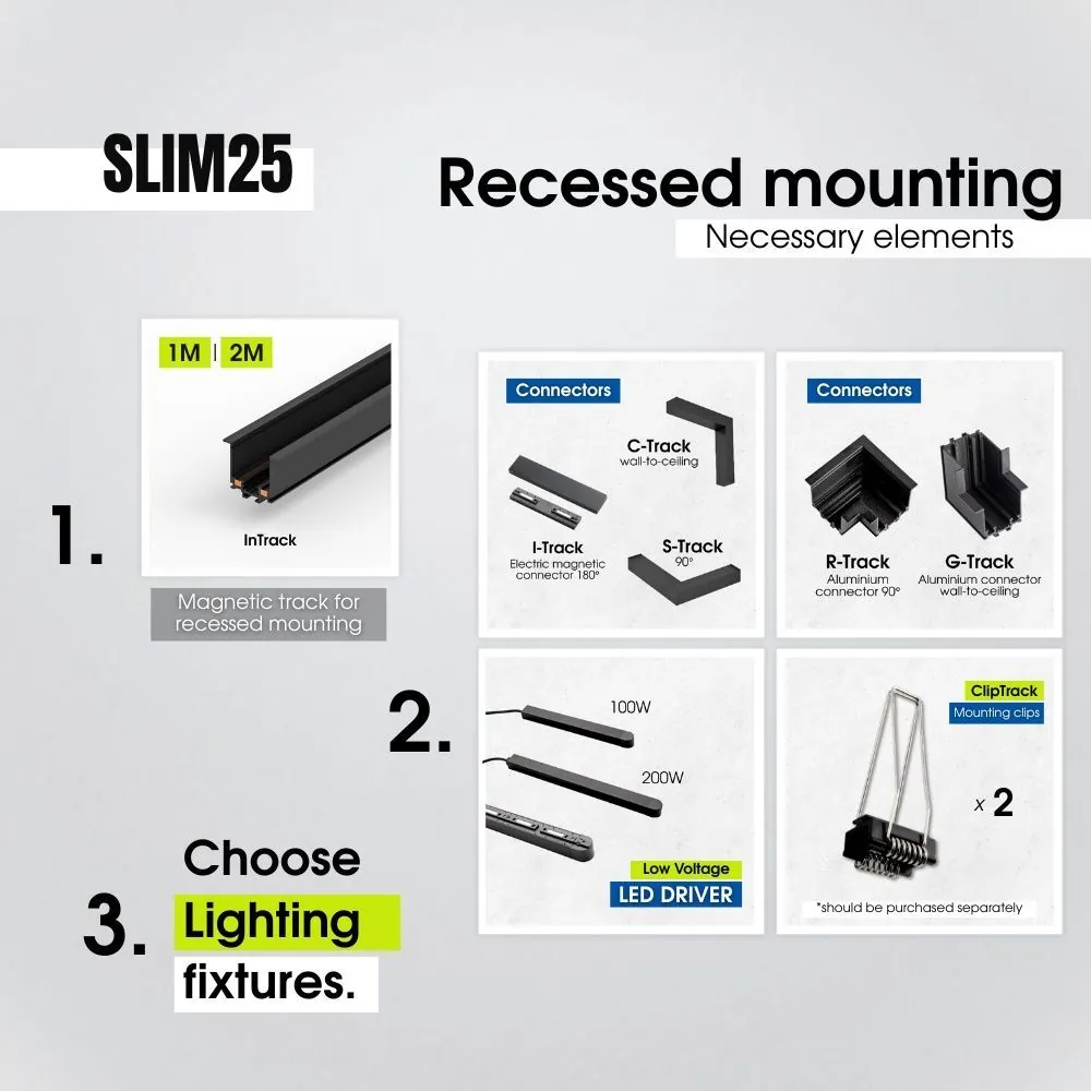 VivaluxVIV005176SLIM25 метална планка M-Track metal сет 2 бр./6 бр. нитове