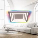 VivaluxVIV005171Мултифункционална LED плафониера с дистанционно DAKOTA 102W RGB+CCT 3000-6000K