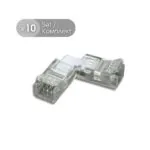 VivaluxVIV005075Свързващ елемент за SMD3535 LED ленти CORNER CONNECTOR 8 mm 10 бр.