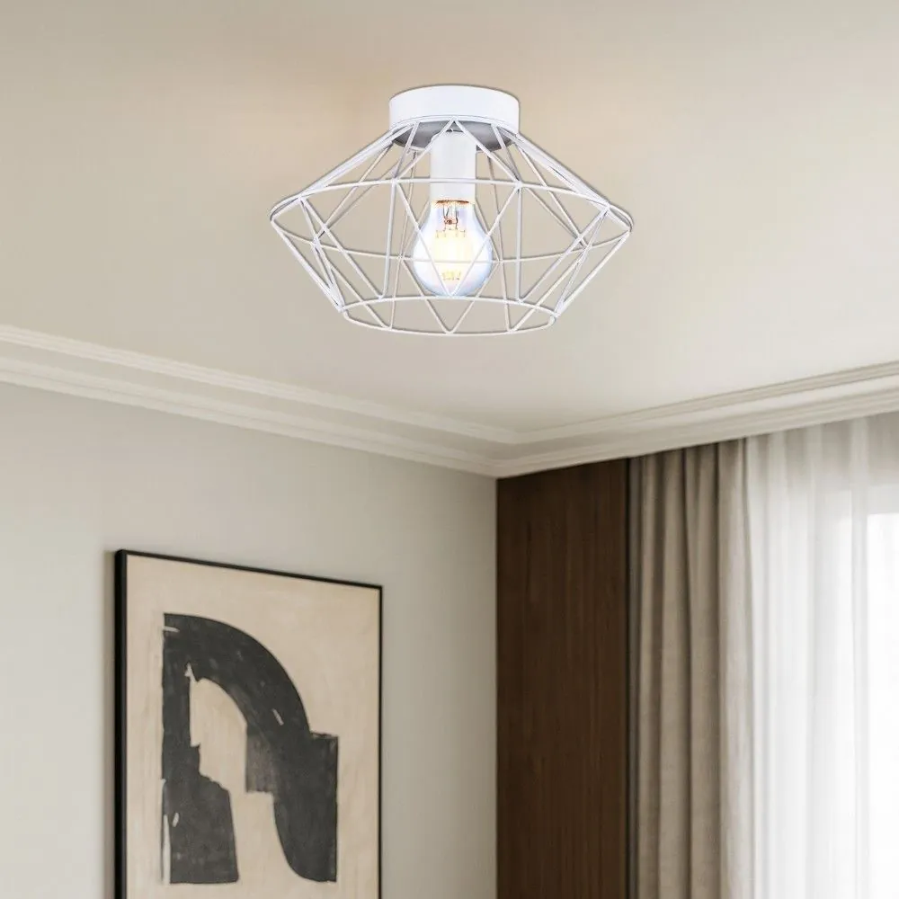 VivaluxVIV005097Плафон FRODO CL798 1xE27 метал бял