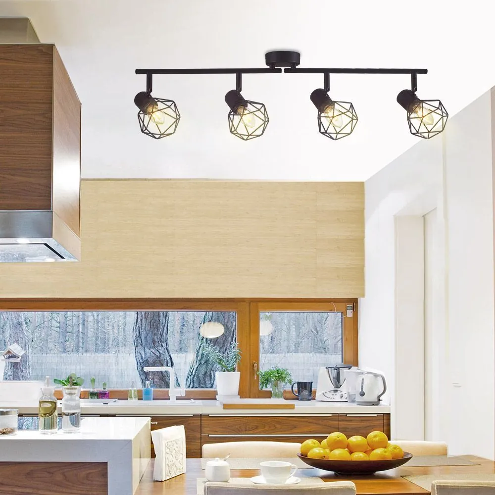 VivaluxVIV005025Линеен спот ANEKE SP776 подвижни рамена 4xE14 черен