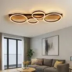 VivaluxVIV005159LED плафон MATTEO-C LED 38W черно+дърво CCT 3000-4000-6400K