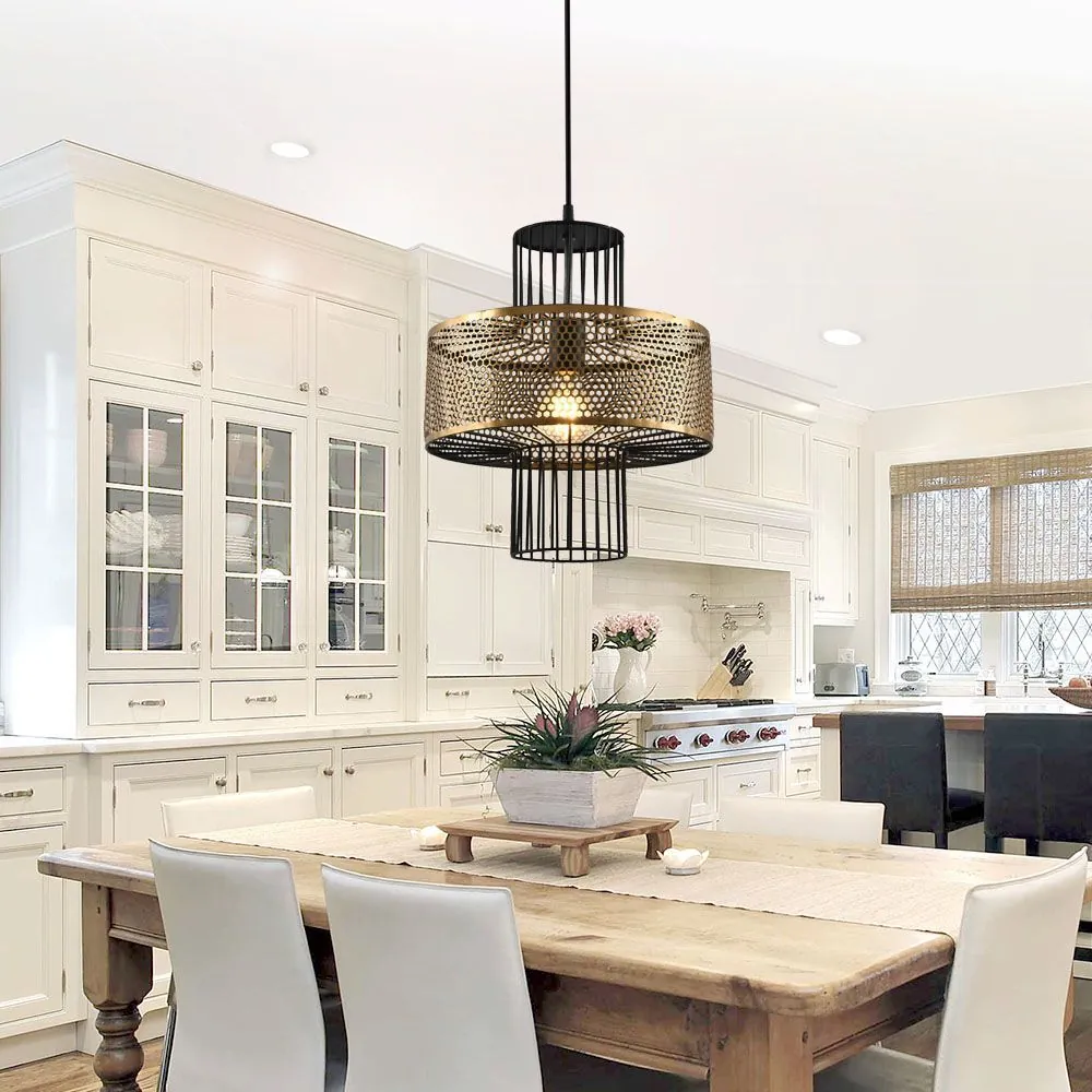 VivaluxVIV004997Полилей CASTELLO SSP748 1хЕ27 черно/злато метал