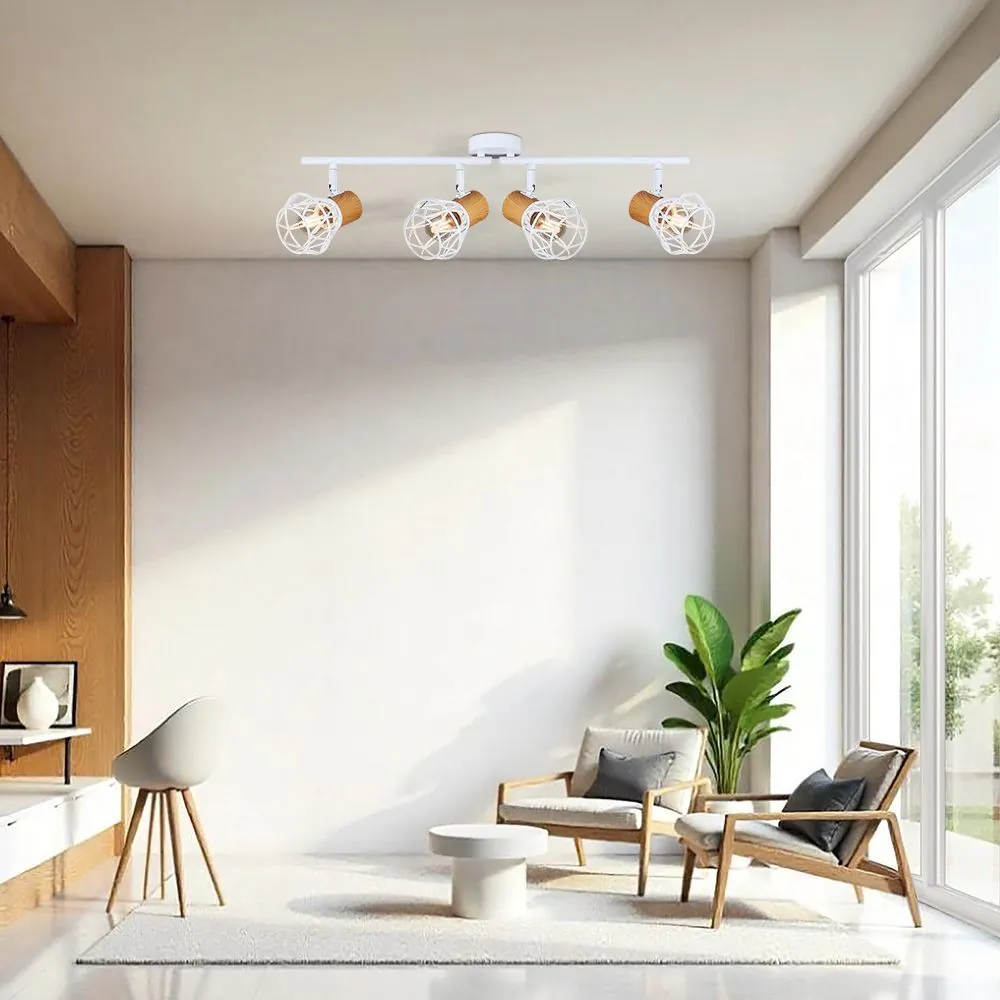 VivaluxVIV005093Спот FRODO SP796 4xE27 метал бял