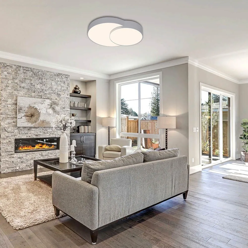 Vivalux VIV005152 LED плафон PEBBLE LED 35W бял CCT 3000-4000-6000K