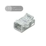 VivaluxVIV005074Свързващ елемент за SMD3535 LED ленти CONNECTOR MIDDLE 8 mm 10 бр.