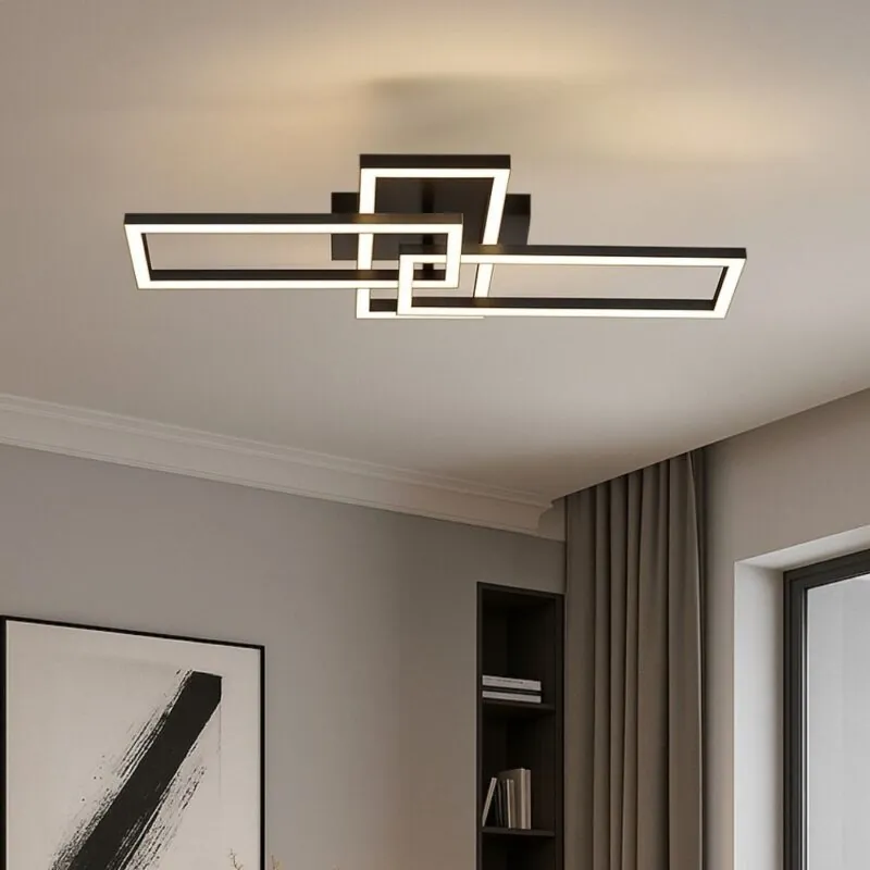 VivaluxVIV005035LED плафон SONOMA LED RC3∙ 24W черен 4000K