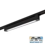 VivaluxVIV005208Линейно LED тяло за релсов монтаж DRAX LED 30W черен CCT-switch 3000K-4000K-6400K