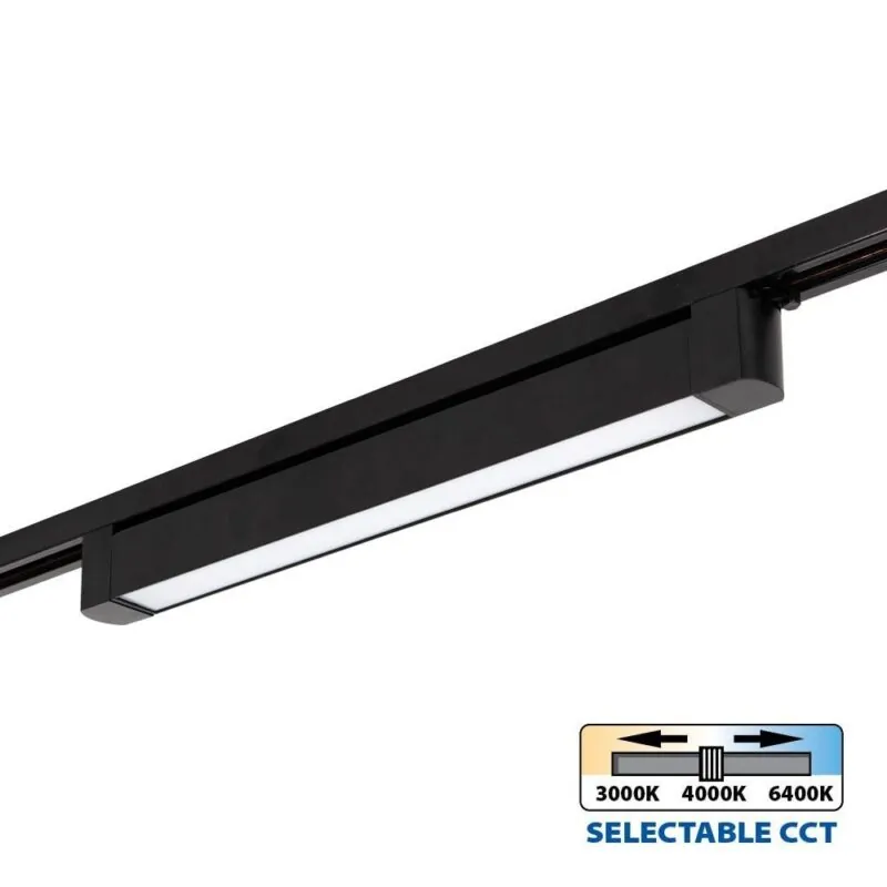 Vivalux VIV005208 Линейно LED тяло за релсов монтаж DRAX LED 30W черен CCT-switch 3000K-4000K-6400K