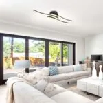 Vivalux VIV005038 LED плафон RIVER LED 18W черен 4000K