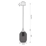 Vivalux VIV005101 Полилей LARS SSP601 1xE27 мрежа черен