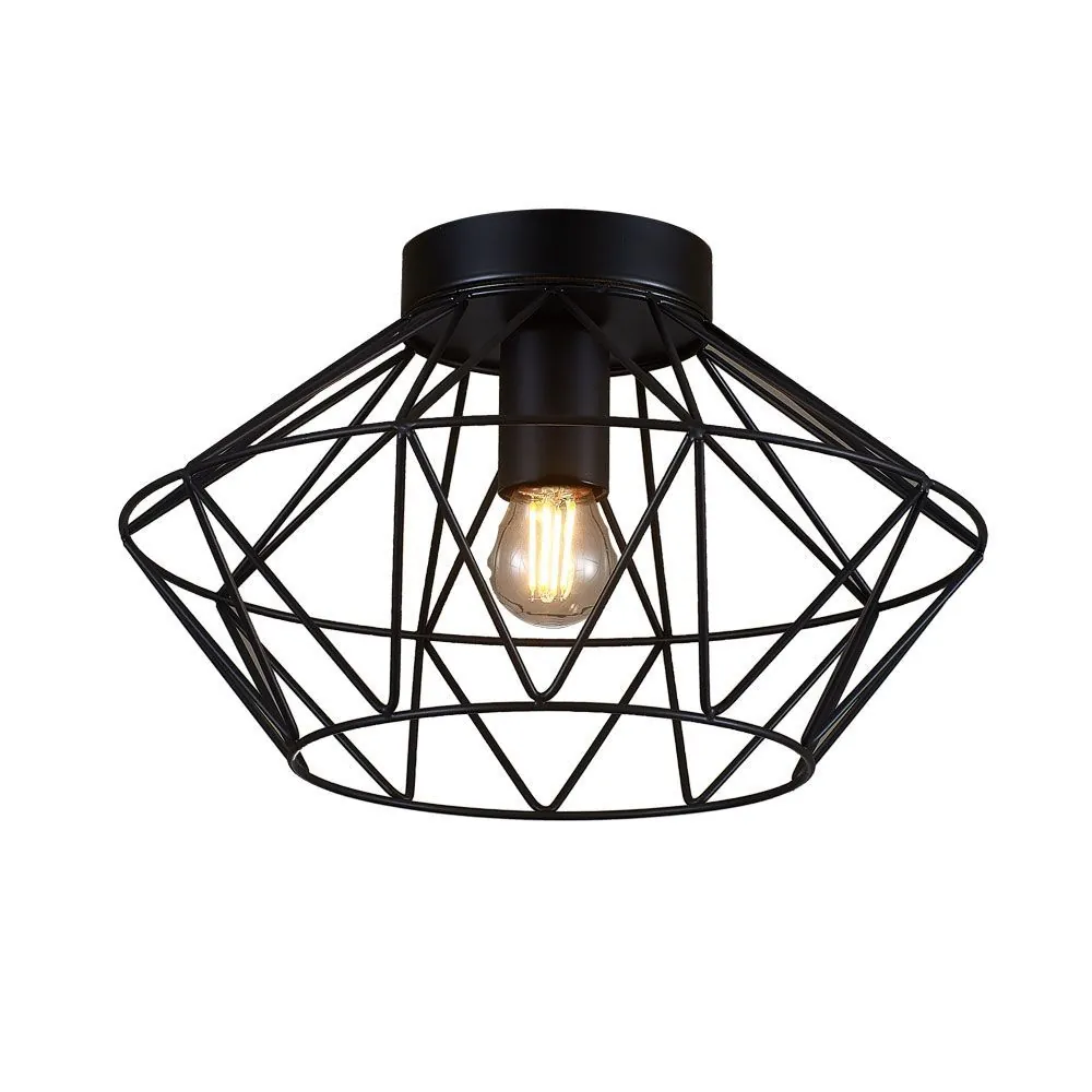 Vivalux VIV005096 Плафон FRODO CL798 1xE27 метал черен