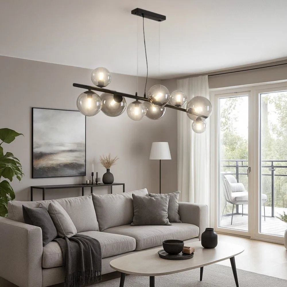 Vivalux VIV005044 Полилей GALILEO SSP782 9хG9 опушени стъкла