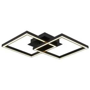 VivaluxVIV005033LED плафон SONOMA LED SQ2 20W черен 4000K