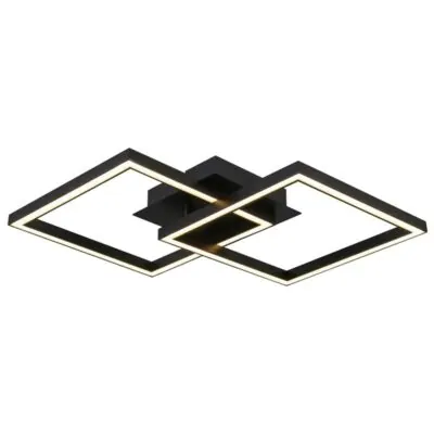 Vivalux VIV005033 LED плафон SONOMA LED SQ2 20W черен 4000K