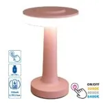 VivaluxVIV005141Настолна безжична LED лампа с акумулаторна батерия JULIE LED 2W димируема CCT 3000K-4000K-6400K