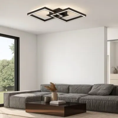 Vivalux VIV005033 LED плафон SONOMA LED SQ2 20W черен 4000K