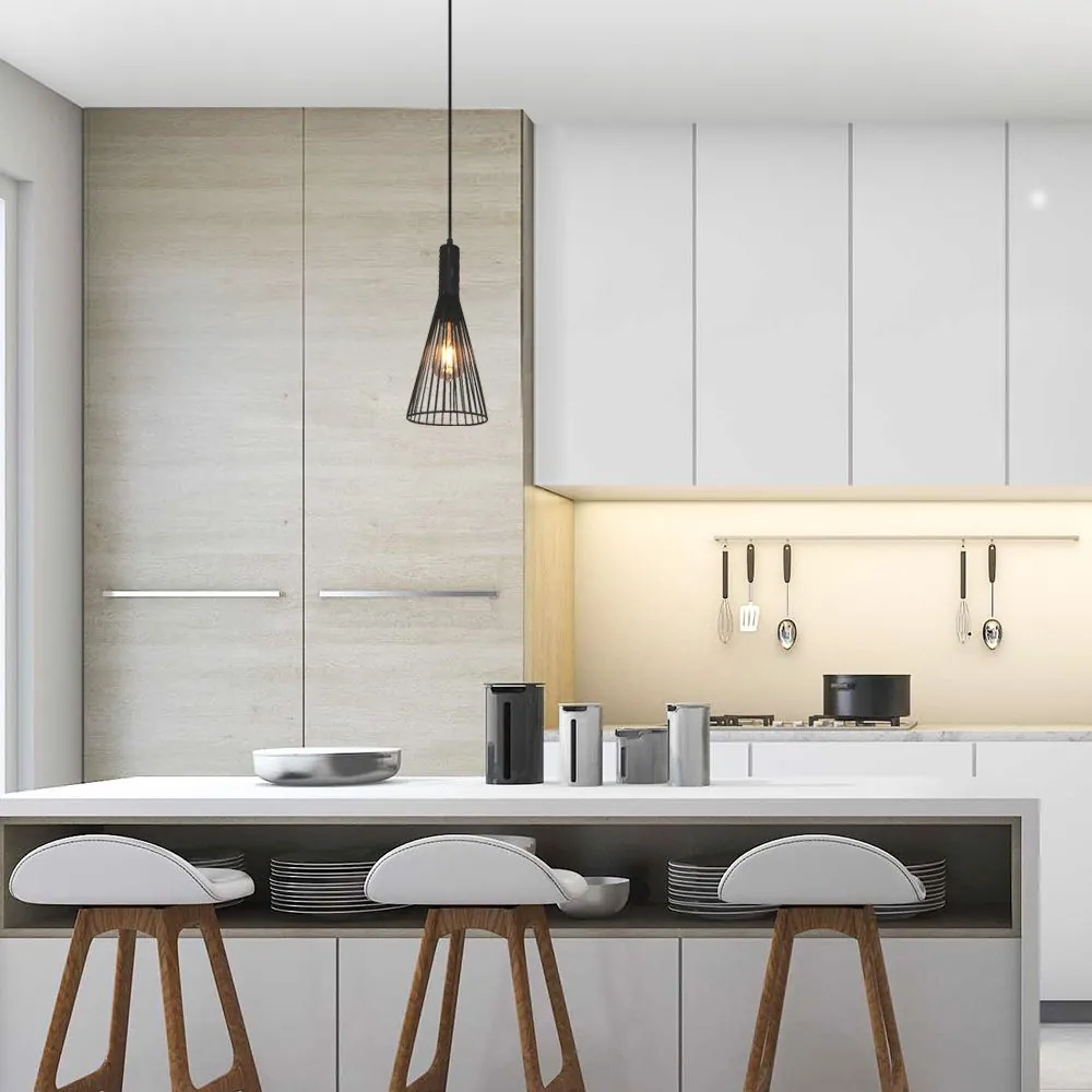 VivaluxVIV005005Полилей KILIAN SSP756 1хЕ27 декоративна решетка черен