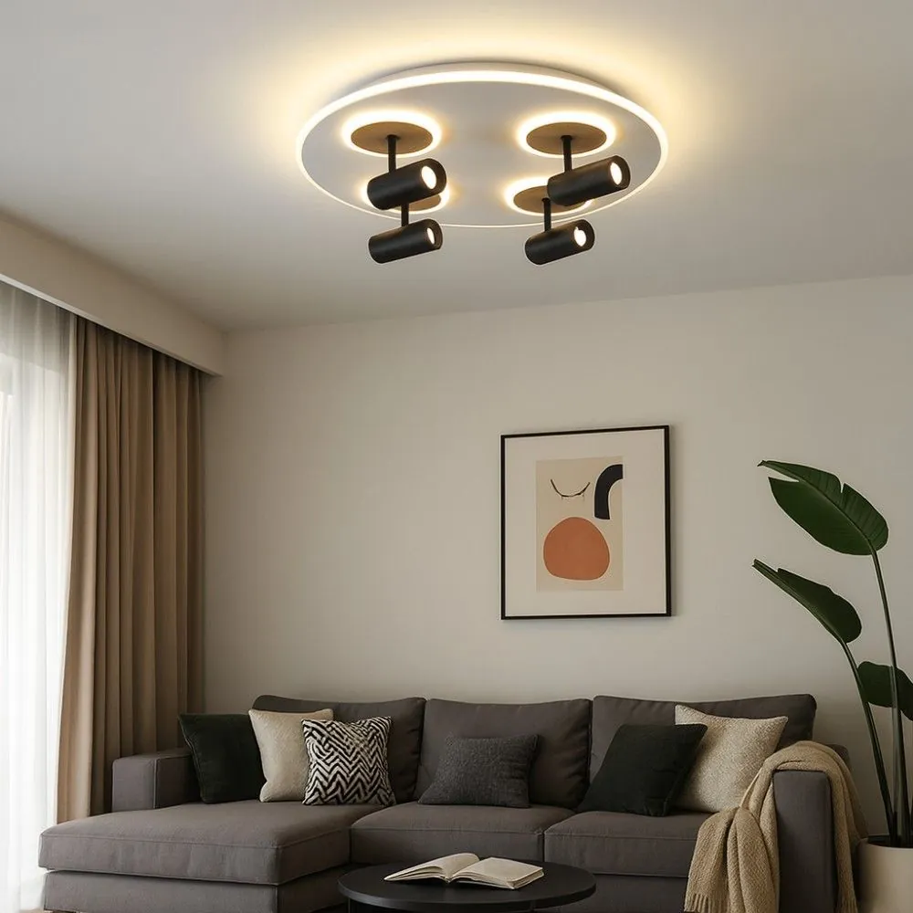 VivaluxVIV005155Мултифункционална LED плафониера с дистанционно DOROTHY LED 74W CCT 3000-6000K