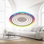 Vivalux VIV005170 Мултифункционална LED плафониера с дистанционно DALIA LED 80W RGB+CCT 3000-6000K