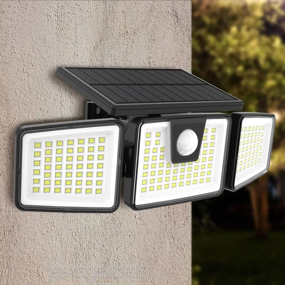 VivaluxVIV005144Соларно фасадно LED тяло със сензор BAT SOLAR LED PIR 7W 6400K IP44