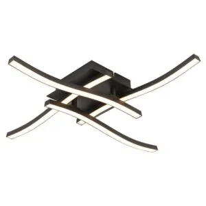 Vivalux VIV005039 LED плафон RIVER LED 24W черен 4000K