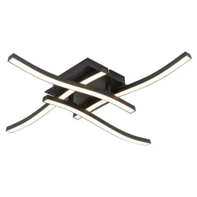 Vivalux VIV005039 LED плафон RIVER LED 24W черен 4000K