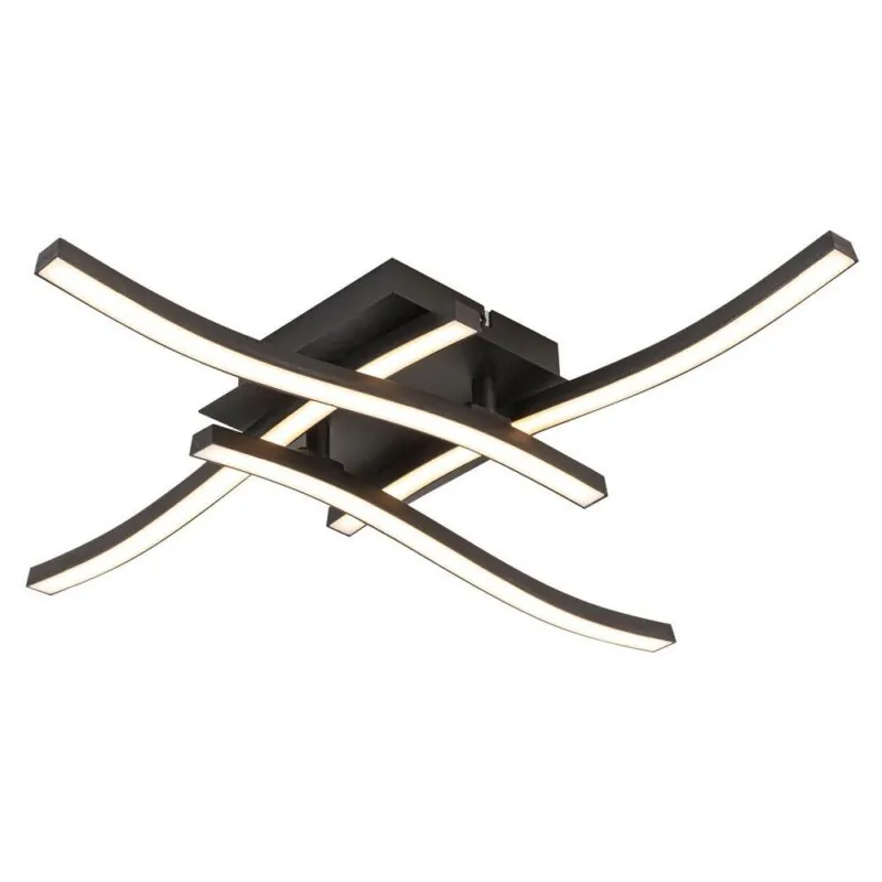 Vivalux VIV005039 LED плафон RIVER LED 24W черен 4000K