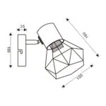 VivaluxVIV005022Спот ANEKE SP773 1xE14 черен