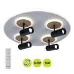 VivaluxVIV005155Мултифункционална LED плафониера с дистанционно DOROTHY LED 74W CCT 3000-6000K