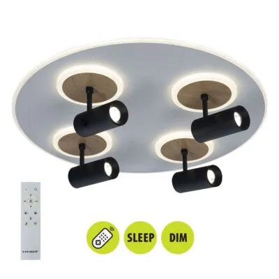 Vivalux VIV005155 Мултифункционална LED плафониера с дистанционно DOROTHY LED 74W CCT 3000-6000K