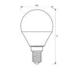 VivaluxVIV005131LED лампа CAMEO LED 5W 470lm E14 6400K