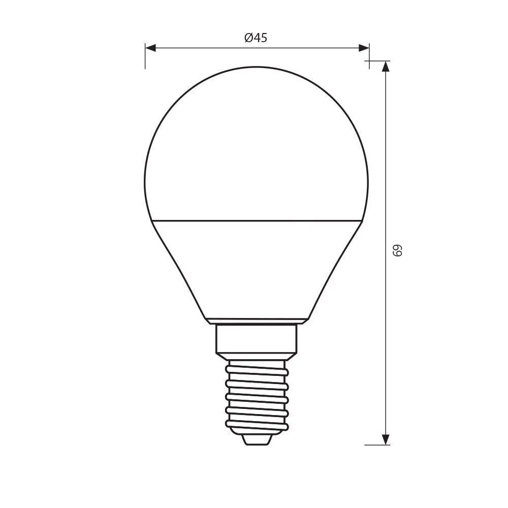 VivaluxVIV005131LED лампа CAMEO LED 5W 470lm E14 6400K