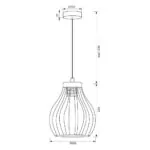 VivaluxVIV005004Полилей BERNARD-E SSP755 1хЕ27 декоративна решетка черен