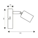 VivaluxVIV005018Спот BERGEN SP769 1xE27 черен