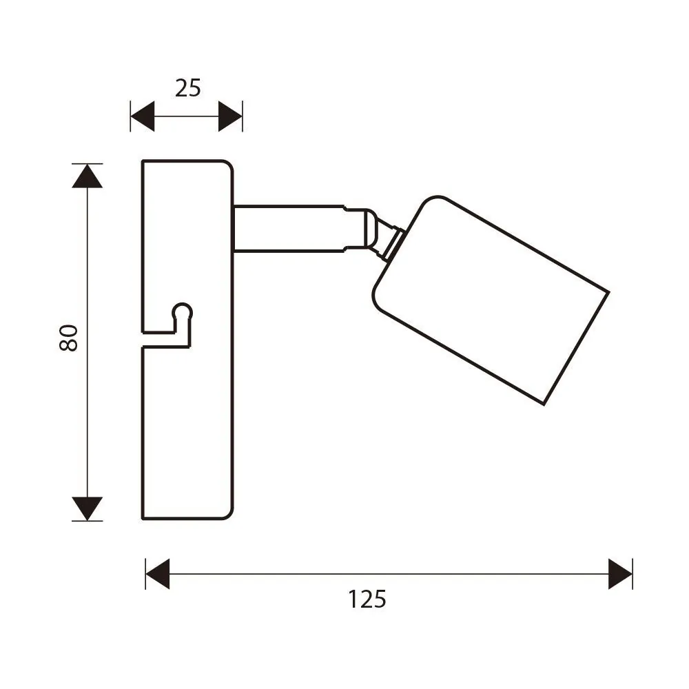 VivaluxVIV005018Спот BERGEN SP769 1xE27 черен