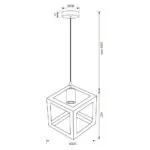 VivaluxVIV005014Полилей MARTE SSP765 1хЕ27 декоративна решетка черен