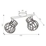 Vivalux VIV005031 Линеен спот MAYA SP778 2xE14 черен