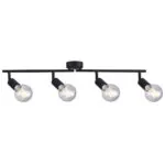 VivaluxVIV005021Линеен спот BERGEN SP772 подвижни рамена 4xE27 черен
