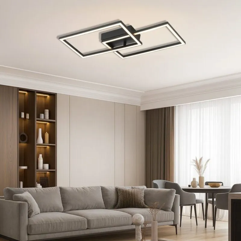 Vivalux VIV005034 LED плафон SONOMA LED RC2 20W черен 4000K