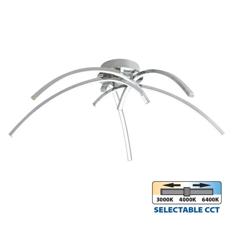 Vivalux VIV005161 LED плафон LOREIN LED 36W хром CCT-switch 3000-4000-6400K