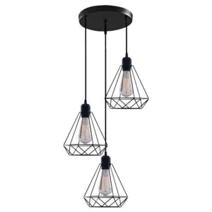 VivaluxVIV005012Полилей ALMA SSP763 3хЕ27 декоративна решетка черен